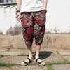 Лето теленок-длина Свободные повседневные брюки Мужчины Японская уличная одежда Joggers Хипперские спортивные штаны Мужские брюки 4XL 5XL 210715