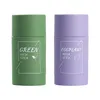 Girl Green Tea Solid Mask Deep Cleaning Mud Stick Oil Control Anti-Acne Eggplant Masks Purifying Clay Skin Care