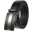 Ceinture en cuir à boucle automatique pour hommes, nouvelle mode noire classique Business, pour pantalons pour hommes