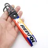 Nyckelringar bil Motorcykellogo Nyckelring Nylon Tryckt mönster Key Ring Lanyard för Repsol Power Motorrad Auto Accessories4475229