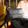 factory sales brand bag personality men grid handbag fashion trend in mens handbags leather file male package menes single shoulder bags