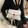 حقائب مساء سلاسل أزياء حقيبة الكتف المرأة مبطن بو الجلود crossbody الإناث حقائب اليد الفاخرة مصمم كيس الرئيسي 2021