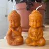 Tathagata Buddha Candle Molds Handcrafted Wax Silicone Mould Decorated Aromatherapy Gypsum Resin Crafts Mold H1222