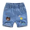 Summer Boys Denim Spodenki Cartoon Dla Dzieci 1-8years Dzieci Spodnie Toddler Spodnie Odzież 210723