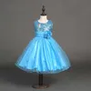 Mode Sequin Fleur Fille Robe Fête D'anniversaire De Mariage Princesse Toddler Bébé Filles Vêtements Enfants Enfants Robes Fille de