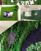 Couronnes de fleurs décoratives écologiques, plantes artificielles, gazon mural, environnement, pelouse, preuve en plastique pour les décorations de jardin de mariage