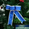 5 шт. / Упаковка Блестящие ткань Рождественская лента лук подарок узел ленты украшения для елки подарки украшения (синий) заводская цена цена экспертов