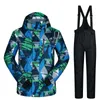 Skiing Jackets Ski Suit Brands Women Winter Outdoor Windproof Waterproof Mountain Jacket And Pants Snow Sets Snowboarding Suits