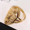 Dubai Golden Band Rings Color dorado Conocimiento ajustable Etiopía Africano Diseño nigeriano Hombres anillo de dedos para mujeres