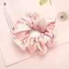 Frukttryck Scrunchies Hair Tie Rope Små färska Körsbär Elastiska Hårgummi Band Ponytail Holder Headwear Hårbeskrivning