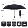 Paraplyer 12k vindbeständig 3Folding paraply män kvinnor regn automatiskt stort företag bärbart långt handtag parasol paraguas