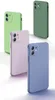 Luxury Square Frame Soft Liquid Silicone Telefonfodral för iPhone 14Plus 14Pro 13 Pro Max 12 11 XR XS XSMAX 7G 8 PLUCK SUCKSPROats