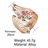 Горячие Женщины Золото-Цветное Крыло Браслет Кристалл Широкий Оберты Роскошные Египетские Рука Браслет Манжета Большая Современная Стесса Ювелирные Изделия Bijous Q0717