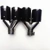 1 Pair Real Carbon Fiber Exhaust Pipe For M Performance Tail Tip Stainless steel Car Back Tips System