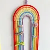 Decoração de parede Ins Casa Bebê Berçário Arco-íris Decoração Pingente de Mão Tecelagem de Tassel Pendurado Paredes Norte