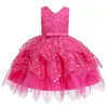 21Elegant Party Princess Dress Wedding Gown Kids Dresses For Girls Costume Bridesmaid Christmas Dress Clothing vestido 1-5 Year Q0716