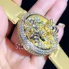 Top Fashion Quartz Watch Women Gold Silver Dial Rhinestone Bezel Special Bee Design Black Yellow Leather Strap Wristwatch Classic Dress Clock 1902