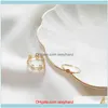 JewelrySling Sier Koreaanse versie Simple Bow Star Ring voor Dames Mode Temperament Vriendin Gift Party Sieraden Cluster Rings Drop Deli