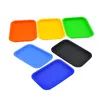 Cool Colorful Silicone Smoking Portable Storage Tray Working Scrolling Handroller Plate Preroll Rolling Machine Herb Tobacco Grinder Cigarette Holder Tip Tool