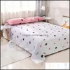 Sängkläder Sätter Tillbehör Hem Textil Trädgård 45 Textil Duvet Er Sheet Pillow Case Lovely Cat Kitty Set Girls Kid Teen Kvinna Sängkläder Bedc