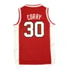 ABD'den gemi Stephen Curry #30 Davidson Wildcats Kolej Basketbol Forması Dikişli Beyaz Kırmızı Beden S-3XL En Kaliteli