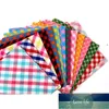 Hundkläder husdjur bandana små mellersta bibs halsduk tvättbar mysig bomull plaid utskrift valp kerchief slips grooming tillbehör fabrikspris expert design kvalitet