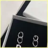 Fashion Lady Stud Women Jewelry Designer Hoop Studs Earrings Designers Letter B Earring Halsband Boucles 2203092D