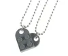 2021 Par Brick Heart Pendant Shaped Necklace For Friendship 2 Two Piece Jewelry Made With Lego Elements Valentine039S Day G1675474