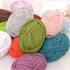 1pc 100gの厚い糸かぎ針編みの布ヤーンdiyの手編みの編み物の編み物の編み物のための編まれた編まれた袋クッションカーペットY211129