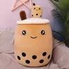 DHL 24cm Bubble Milk Tea Plush Toy Plushie Brewed Boba - Stuffed Cartoon Cylindrical Body Pillow Cup Shaped Pillow, Super Soft Hugging Cushion Creative Gift