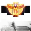 Paintings 5 Piece Canvas Wall Art DotA 2 Fire Phoenix Living Room Modern Decoration Bedroom Image Home Office Picture