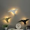 Wall Lamp Creative Background Deco Modern Simple Aisle Modeling Light Living Room Bedroom Bedside Bird Lamps