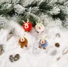 NEWXMAS Doll Decoration Creative Felt Deer Pendant Pendre Christmas Tree Fawn Dolls Pendants Gift Children's Holiday Cadeaux Accessoires mignons LL