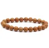 Handgemaakte natuursteen 8mm kralen strengen elastische bedelarmbanden voor mannen vrouwen party club yoga retro sieraden