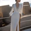 Vestidos casuales Ucrania 2022 llegada Vestido de mujer Vestido Longo mujer moda Retro cintura alta cuello pico Halter Split largo fiesta Mujer