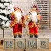 Santa Claus Figurines Doll Christmas Decoration Home Table Ornament Navidad Natal Xmas New Year Kids Gift XBJK2108