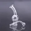 mini smoking pipe Portable hand oil burner bong with Detachable oil pot easy clean glass pipes