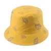 Kvinnor Fisherman Hat Ins Style Dubbelsidig Butterfly-Shape Outdoor Sunscreen Bucket Female Caps Wide Brim Hattar