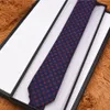 Men's Letter Tie Silk Necktie Pattern printing Jacquard Party Wedding Woven Fashion Design with box