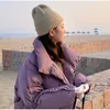 Даун куртка Женщины Parka Part Мода Базовый Хлопок Зимний Мягкий Корейский Теплый 211216