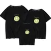 Familj titta matchande outfits t-shirt kläder mor far son dotter barn baby sommar citron tryck 210521