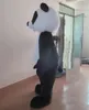 Alta qualidade panda panda urso mascote traje halloween Natal personagem de desenho animado outfits terno panflets de publicidade roupas carnaval unisex adultos outfit