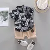 Clothing Sets 2021 Summer Toddler Kids Baby Boy Short Sleeve Cartoon Pattern Shirt TopsShorts Set Clothes For Boys Y7994364