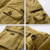 Printemps été hommes jogger militaire cargo shorts coton tactique conseil vêtements décontractés 210629