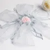 회색 컬러 Drawstring Organza 가방 선물 포장 가방 선물 주머니 쥬얼리 파우치 Organza 사탕 가방 패키지 비즈니스 현재 멀티 색상