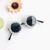 Óculos de sol para crianças Marca Designer Pérola Polarizada Eyewear Crianças Anti-UV Bebê-Sombreamento Óculos Óculos Menina Menino Rodada Óculos Zyy779