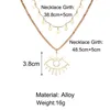 Colar de moda Eyes de várias camadas para mulheres joalheria Mãe Mom de aniversário Acessórios para presentes de pingente colares 247m