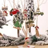 Jul hängsmycke trä målade färgstark bil xmas träd droppe ornament dekorationer för hem barn leksaker gåva nytt år