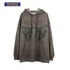 Männer Hip Hop Sweatshirt Mit Kapuze Angel Dark Print Hoodie Streetwear Harajuku Pullover Baumwolle Fleece Herbst 210909