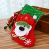 Christmas Tree Hanging Socks Linen Festival Apple Gift Candy Bags Cartoon Snowflake Xmas Party Fireplace WLL571